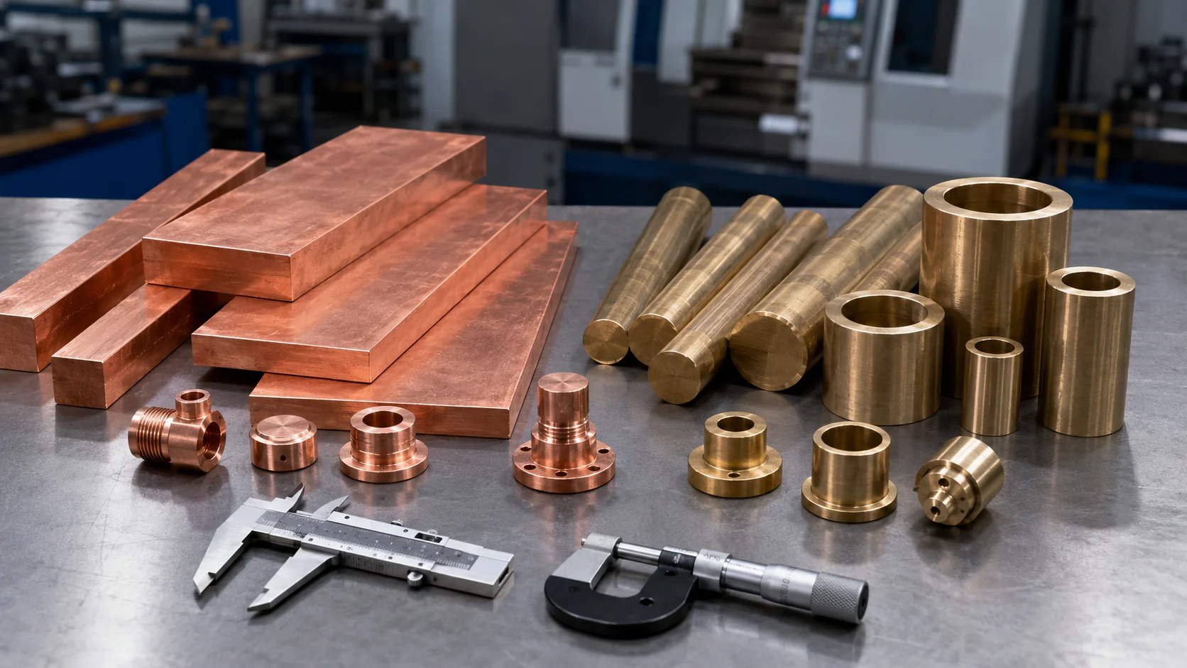 Copper vs bronze material comparison