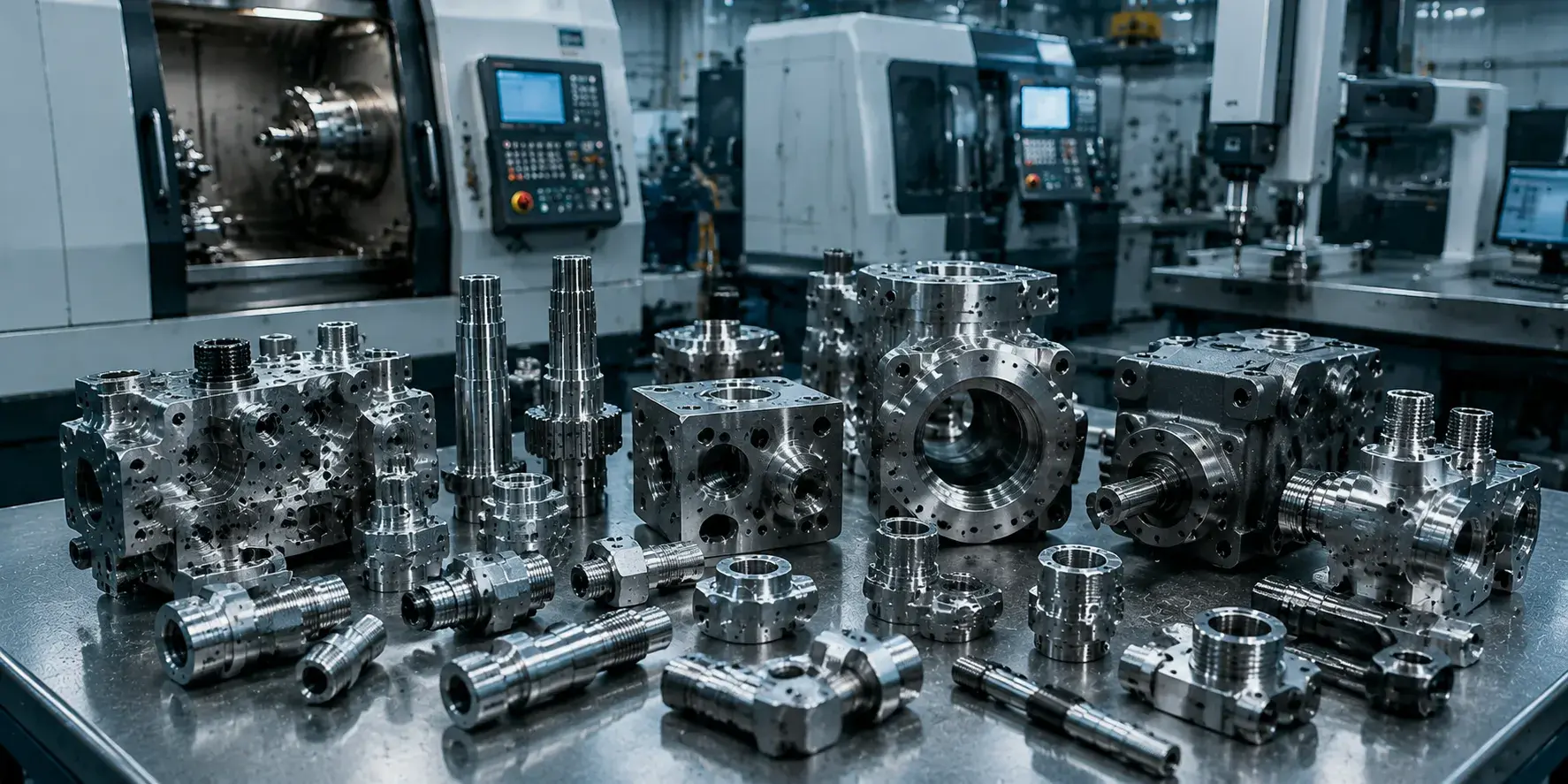 mill turn industrial parts