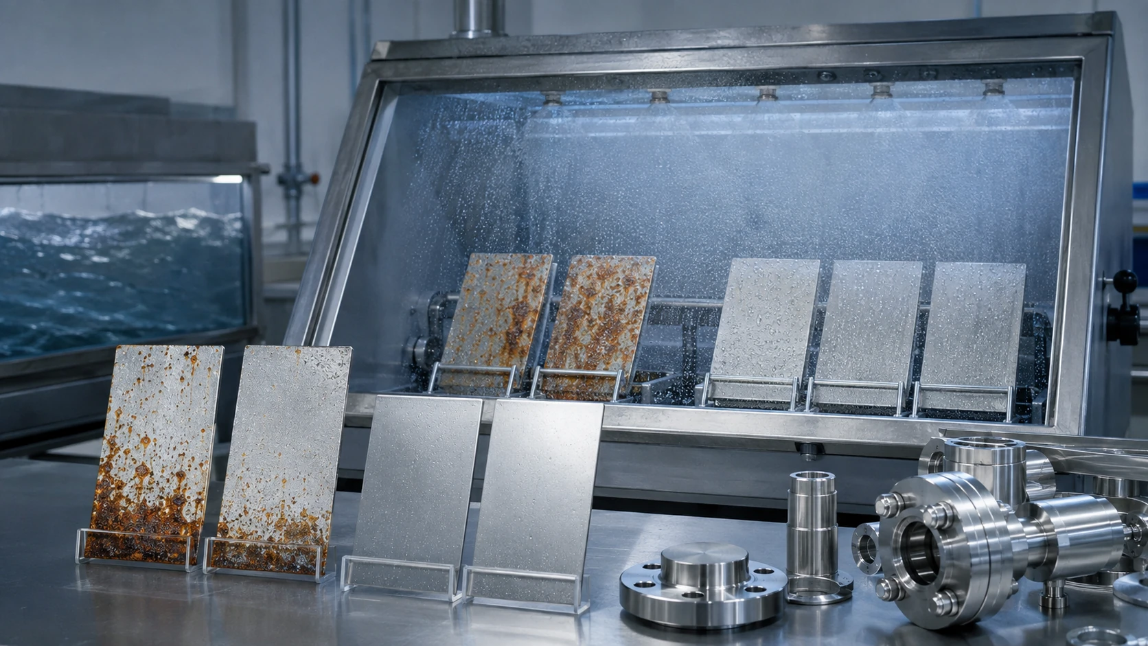stainless steel corrosion resistance test for 304 and 316 materials