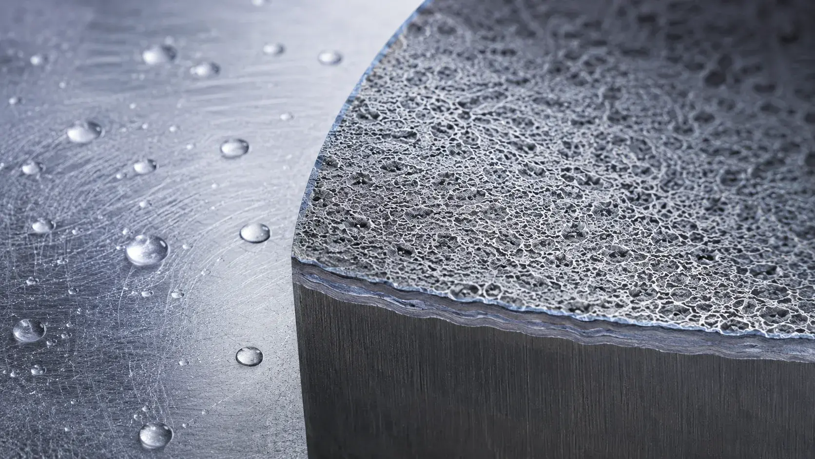 Chromium oxide passive layer protecting stainless steel surface