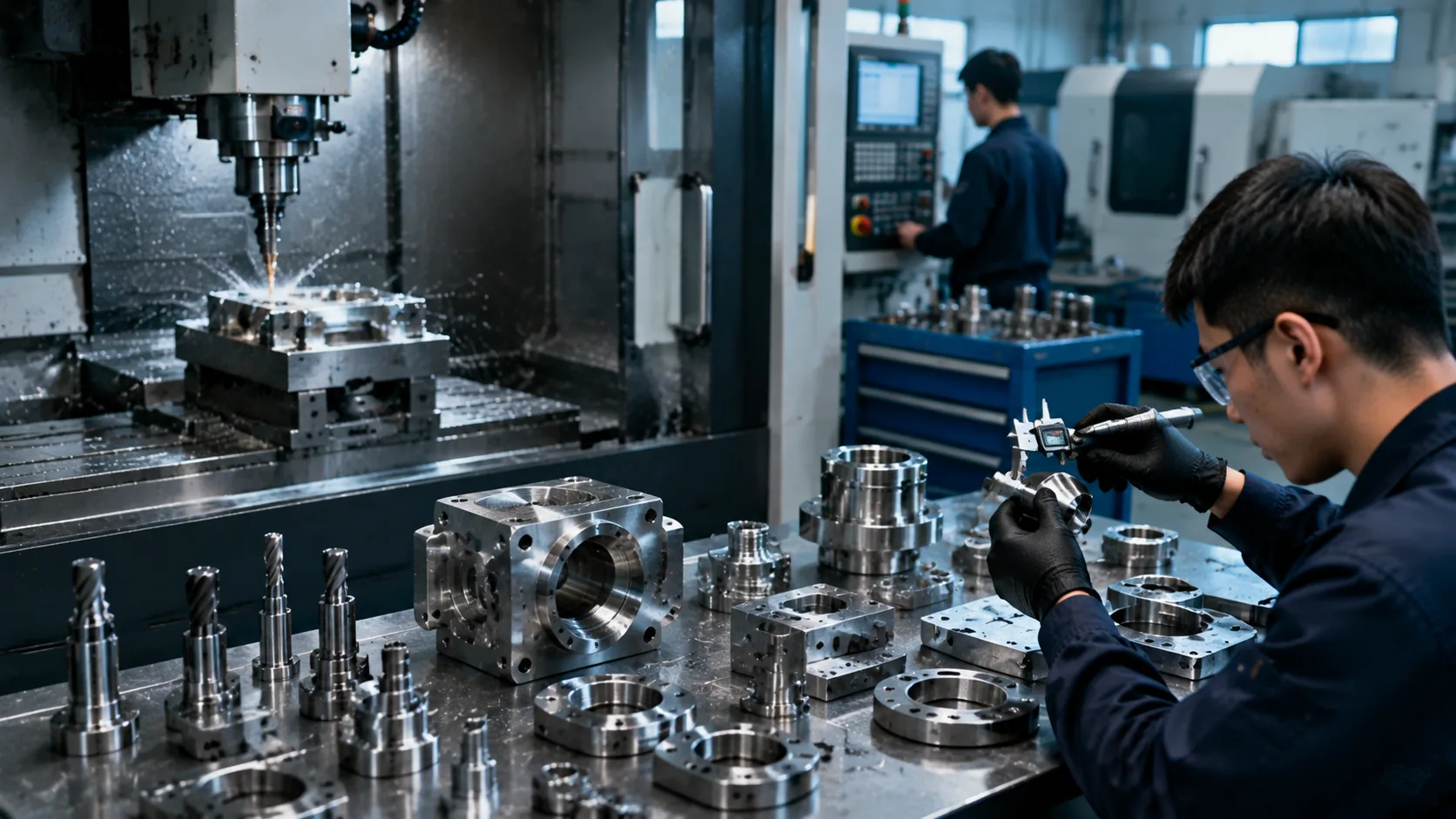 CNC machining process for stainless steel precision components
