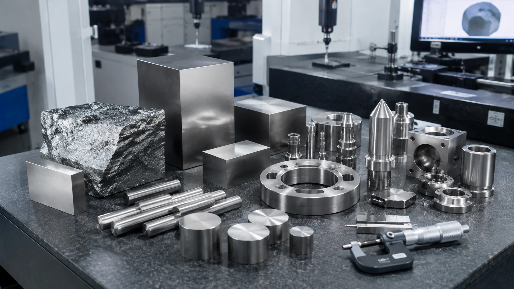 tungsten metal properties and CNC machining components