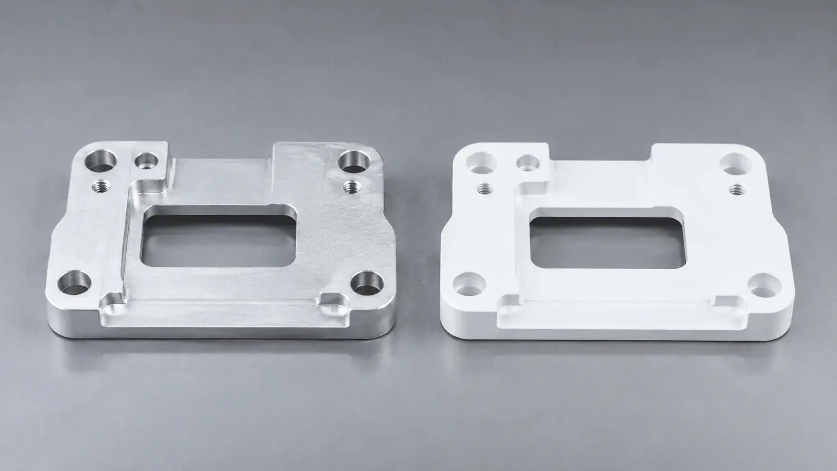 white anodized aluminum vs white powder coated aluminum
