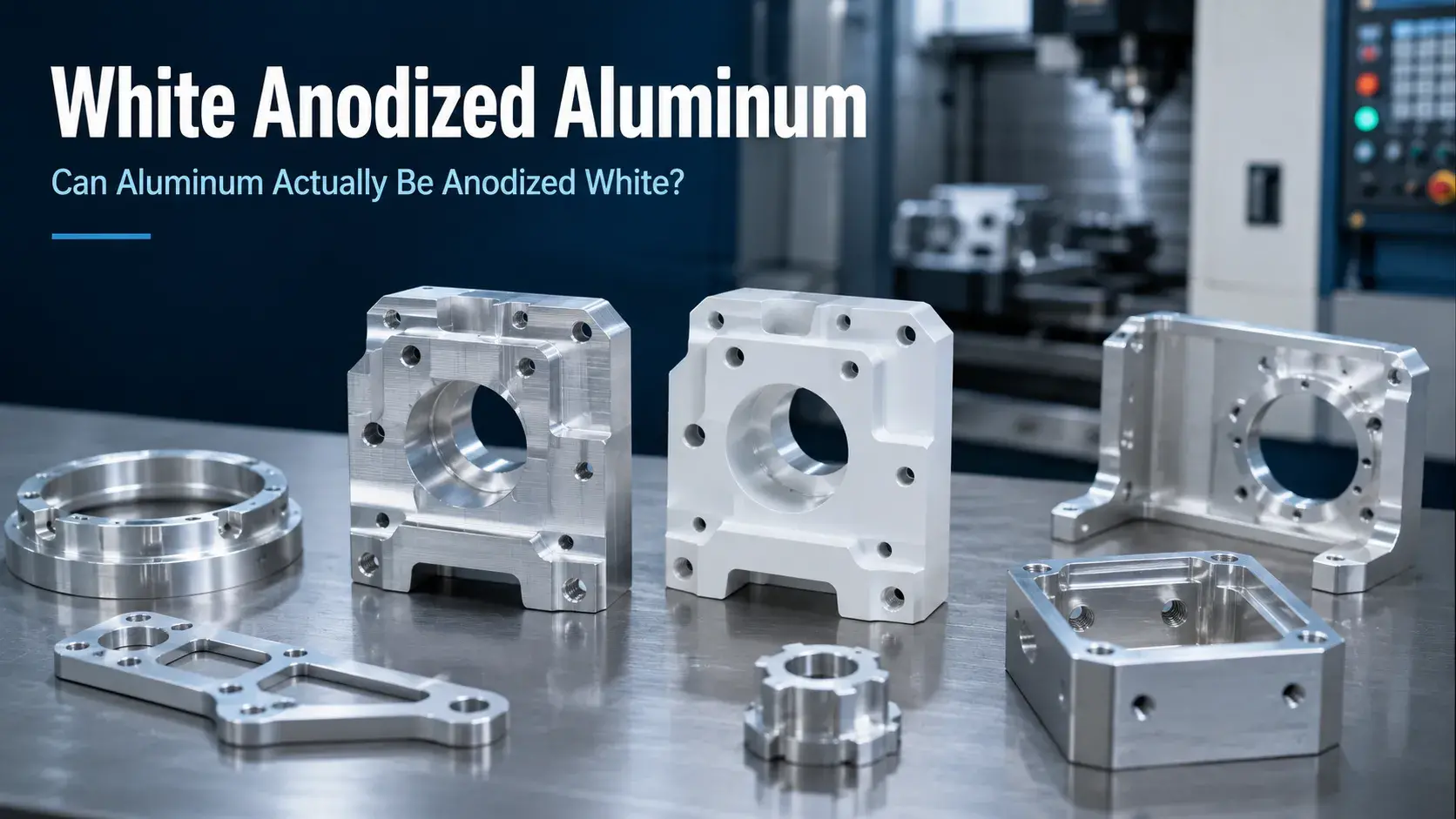 white anodized aluminum