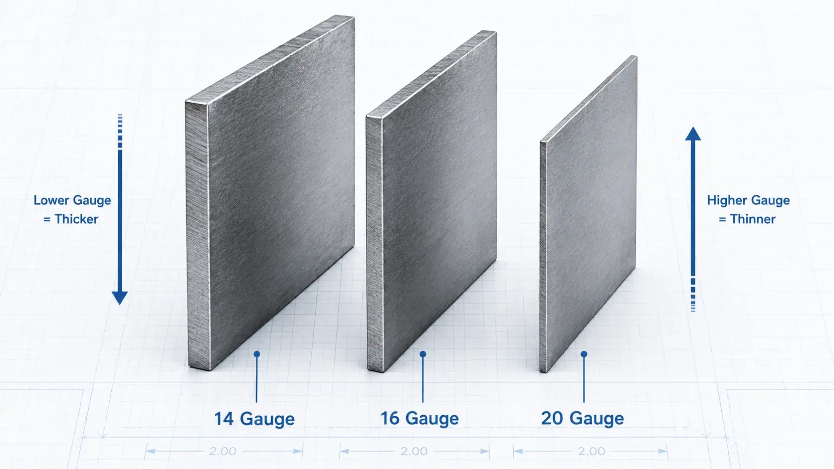 14 vs 16 vs 20 Gauge Thickness