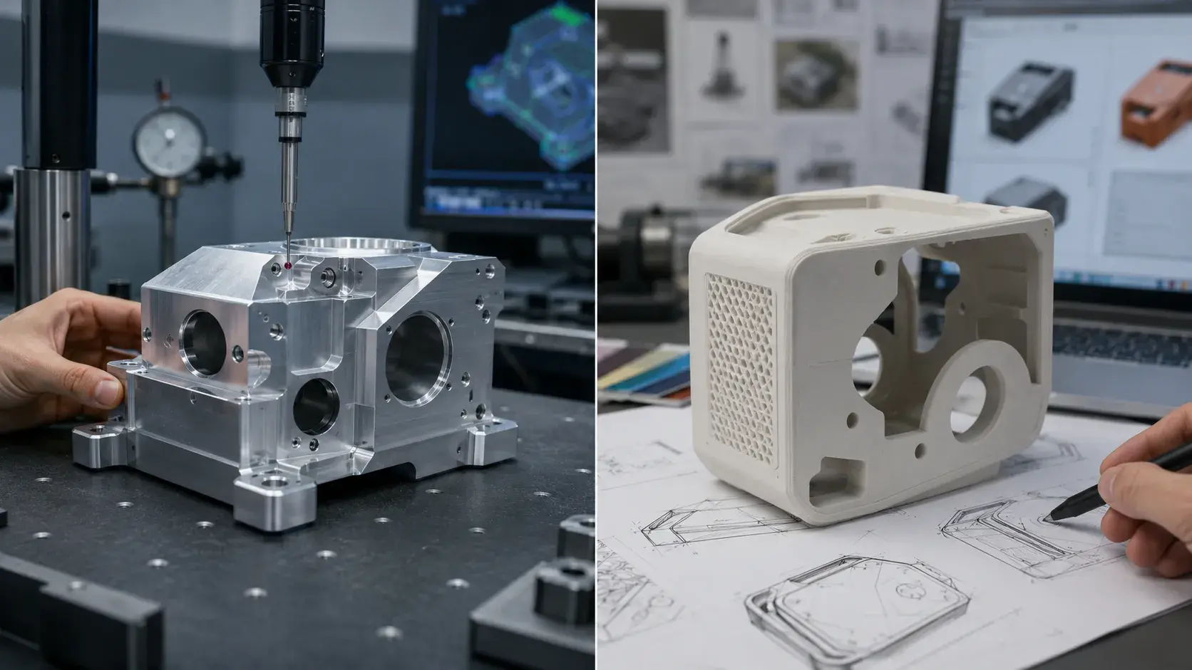 CNC machining vs 3D printing for prototyping