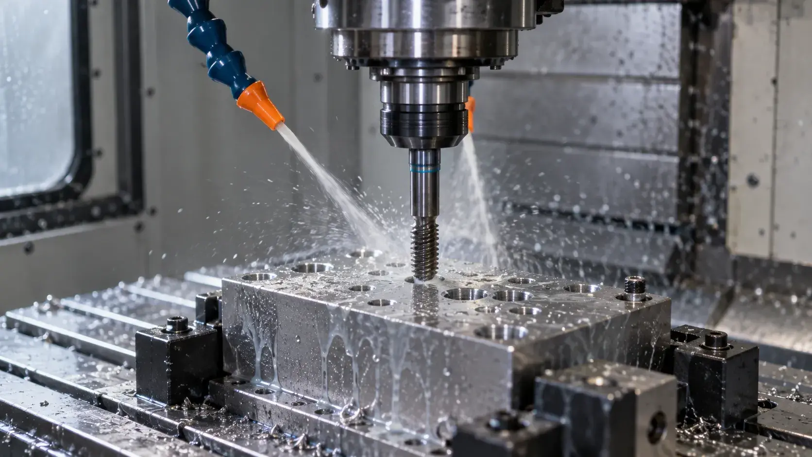 CNC tapping a blind hole