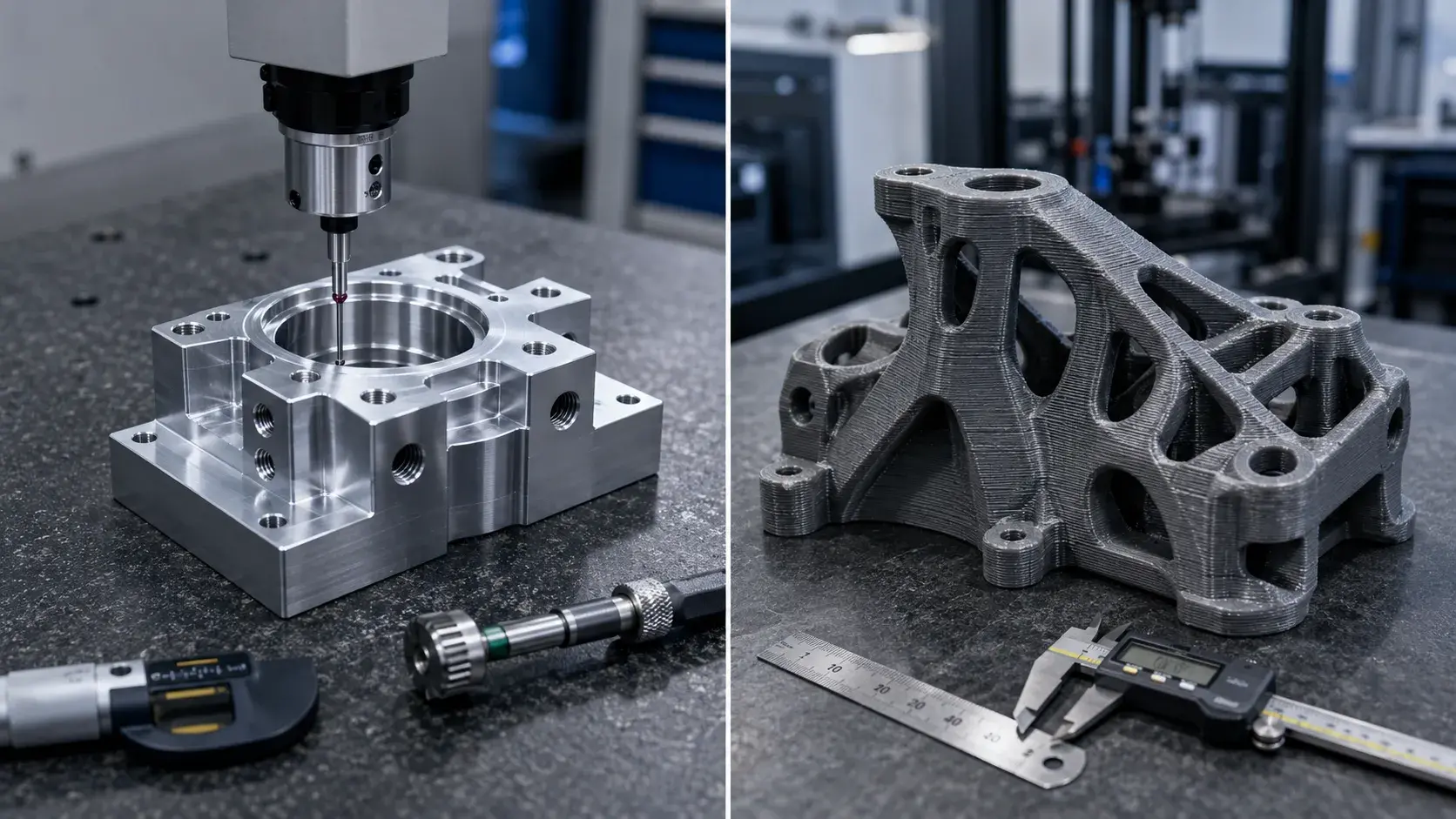 CNC vs 3D printing accuracy comparison