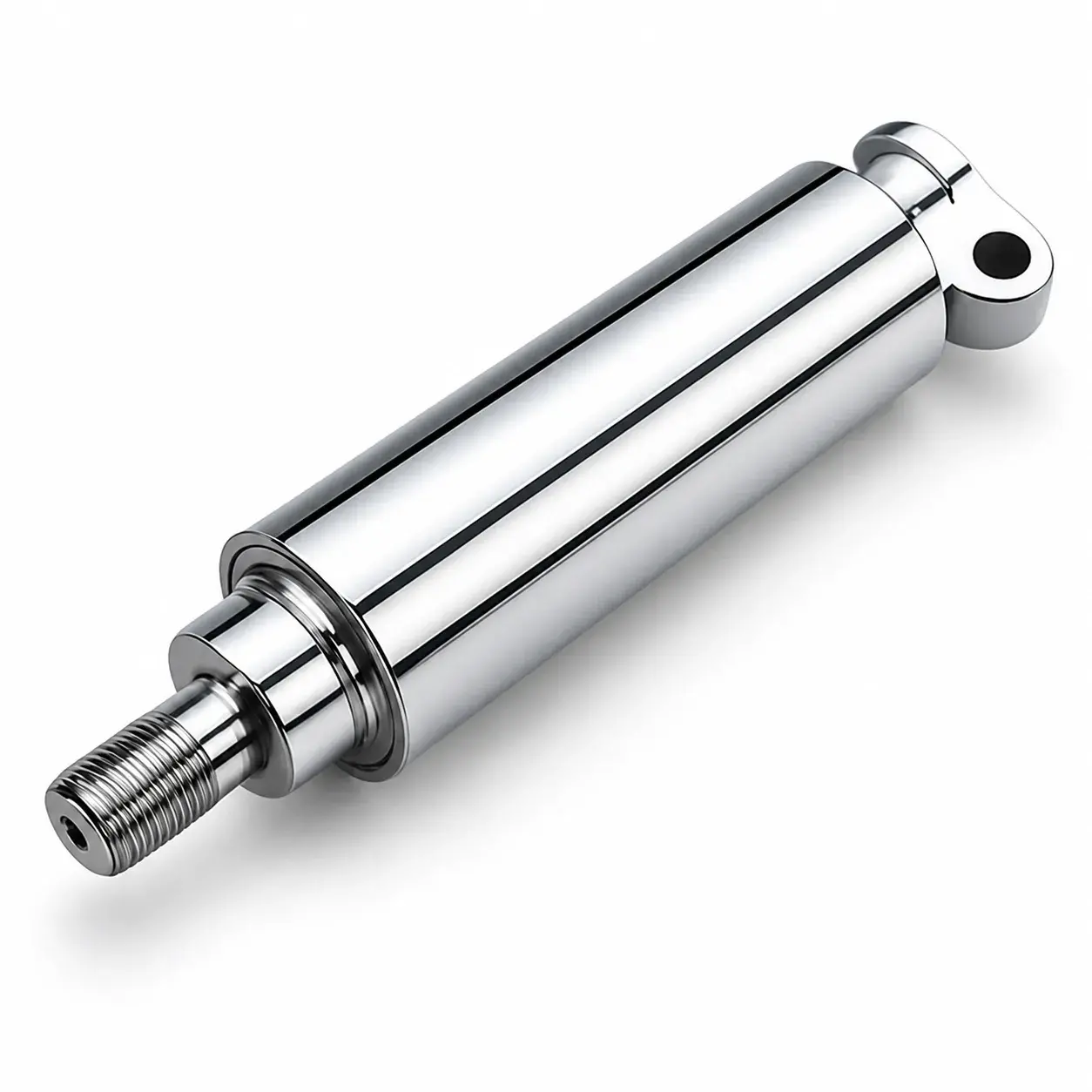 Chrome plated threaded precision shaft