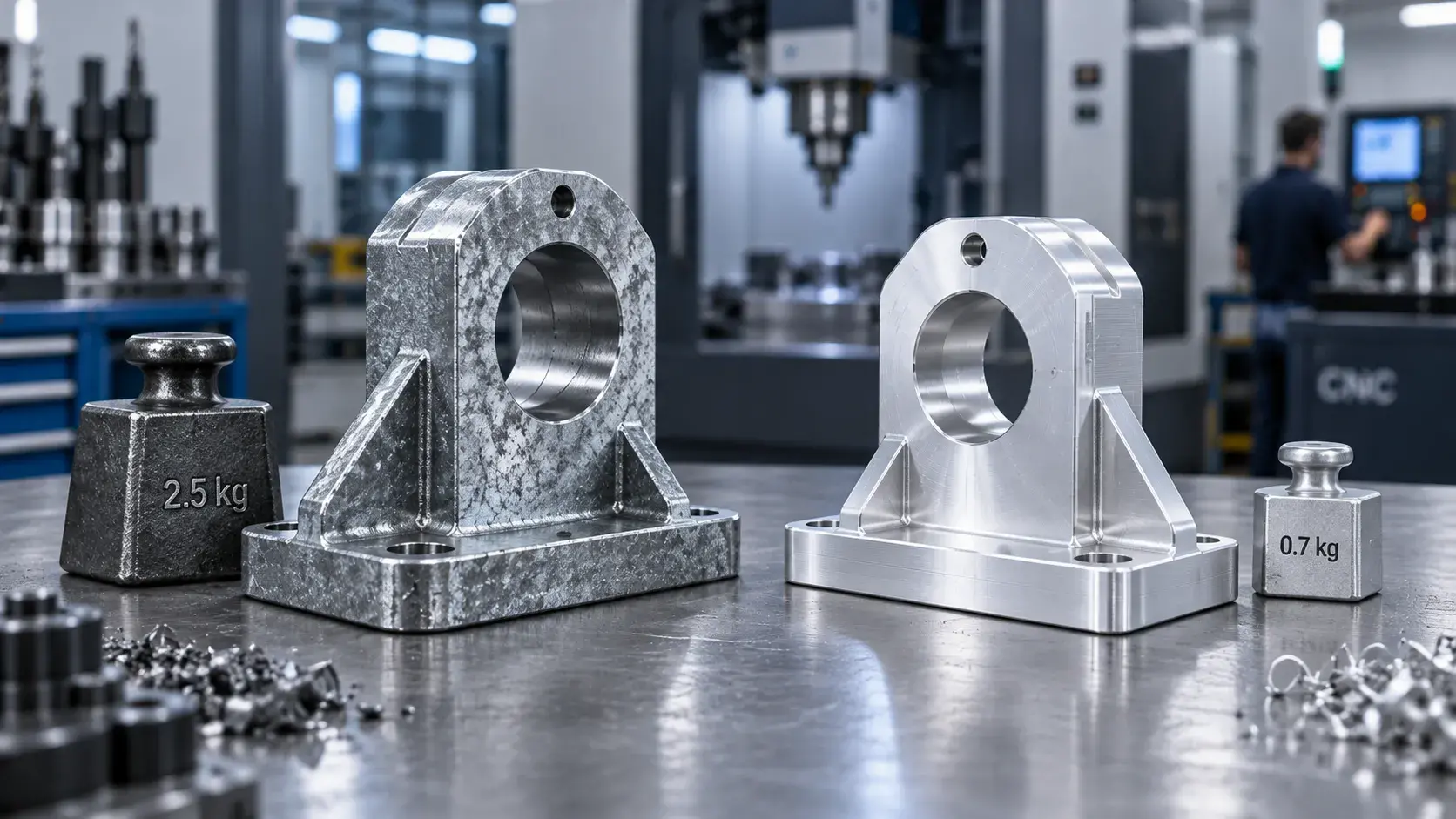 Galvanized steel and aluminum CNC material comparison