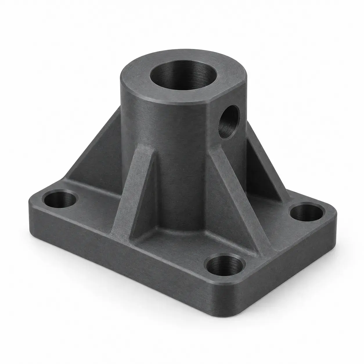 CNC machined glass-filled POM bracket