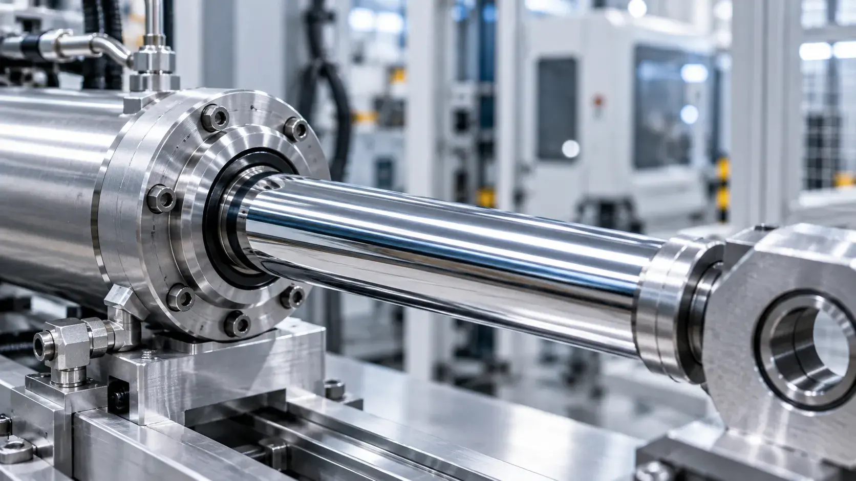 Chrome plated parts for industrial equipment