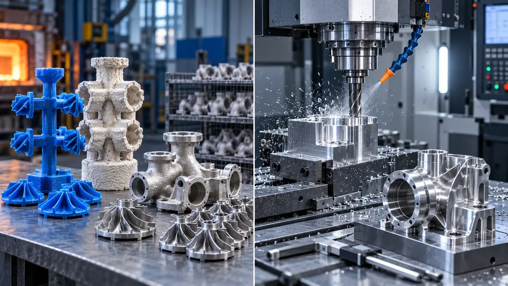Investment casting vs CNC machining