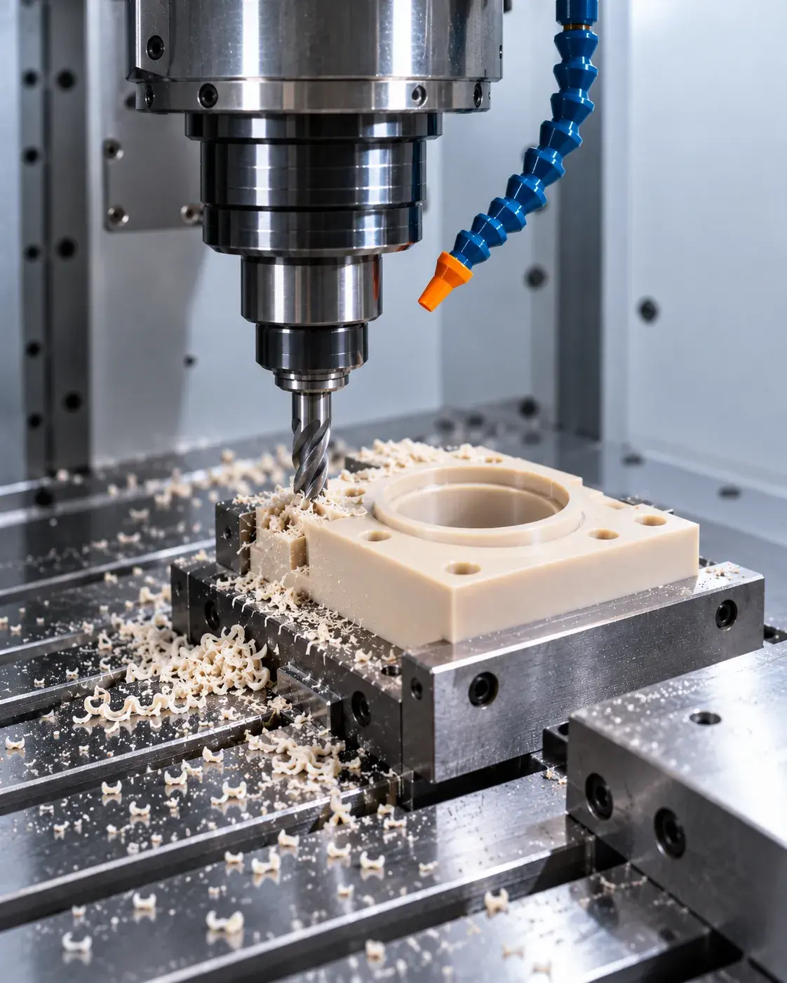 Precision PEEK CNC machining process