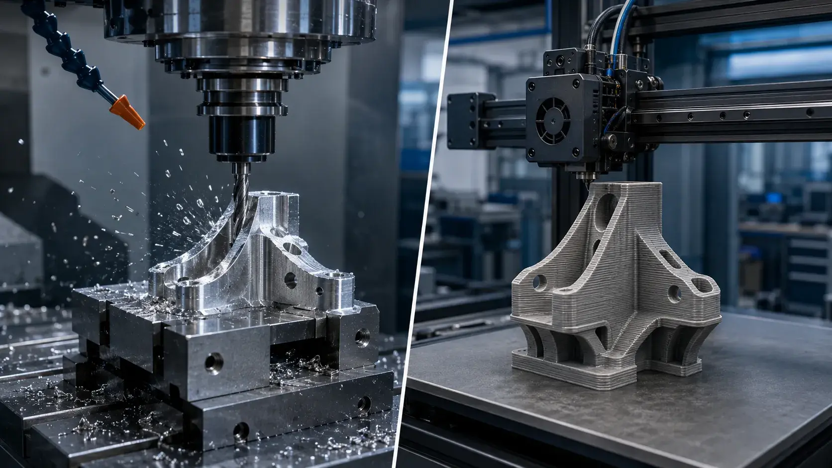 Subtractive vs additive manufacturing