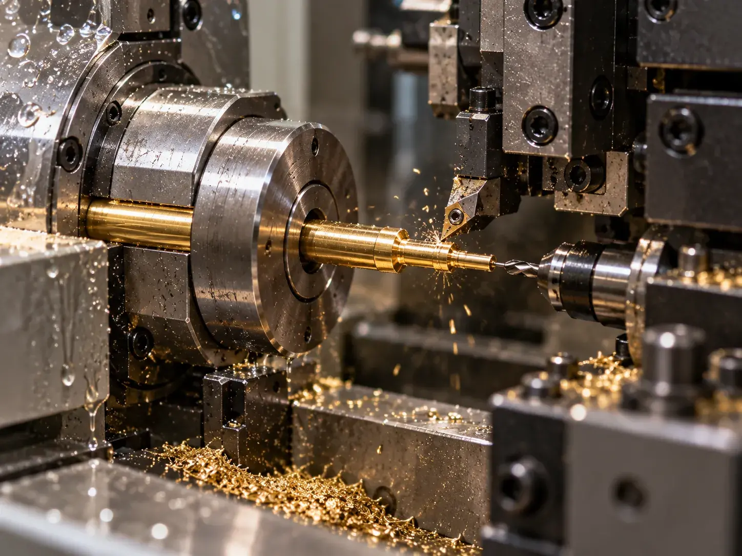 Swiss machining for small precision brass components