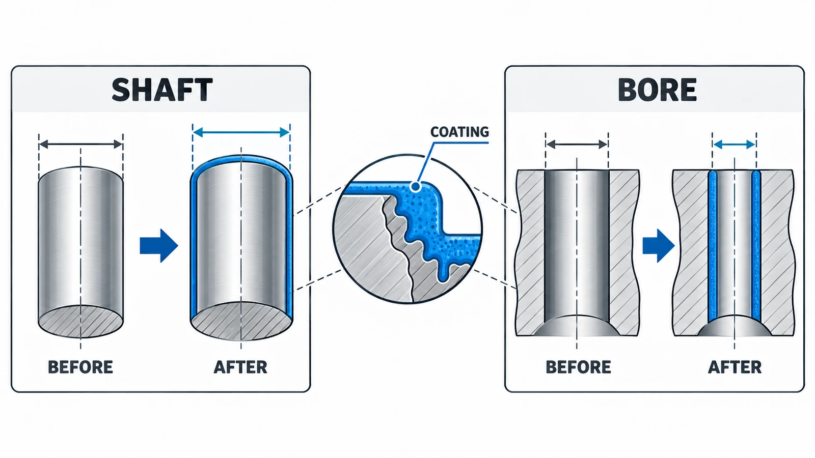 Anodizing dimensional buildup on CNC aluminum shafts and precision bores