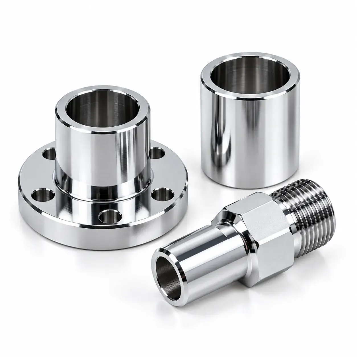 Chrome plated stainless steel CNC parts