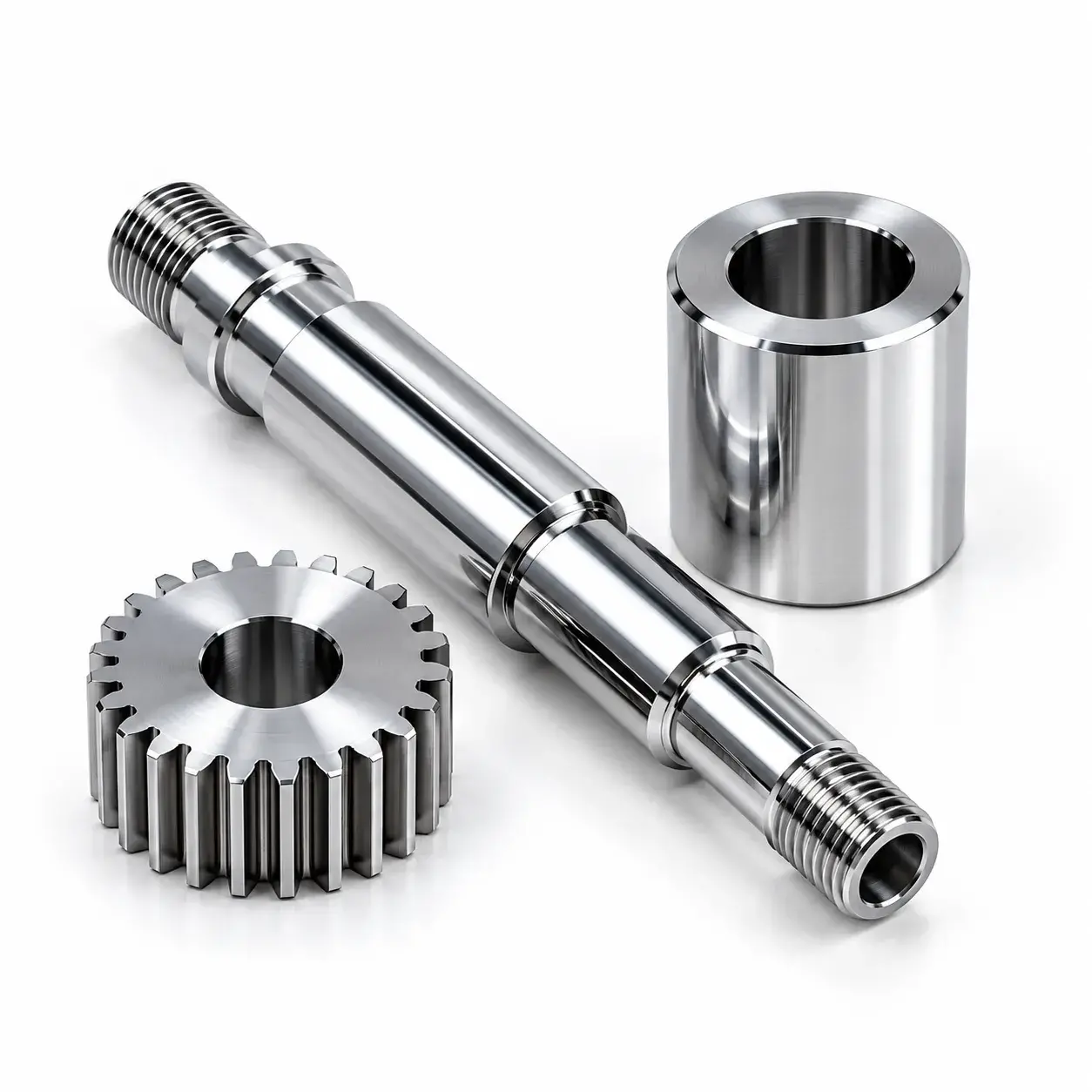 Chrome plated steel CNC parts