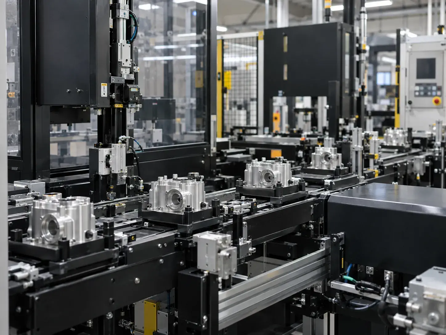 Powder coated parts for automation equipment