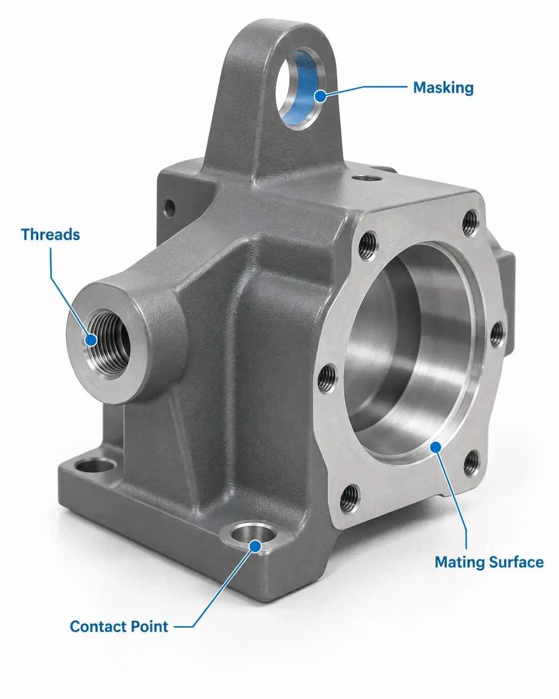 Design considerations for powder coated CNC parts