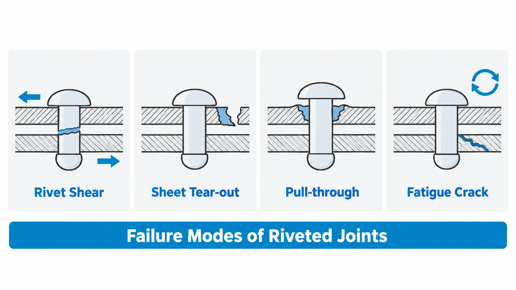 Types of rivets selection guide for precision machined assemblies