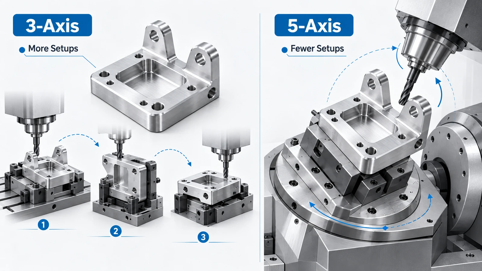 CNC machining cost breakdown showing raw material, programming and setup, machining, tooling, and inspection