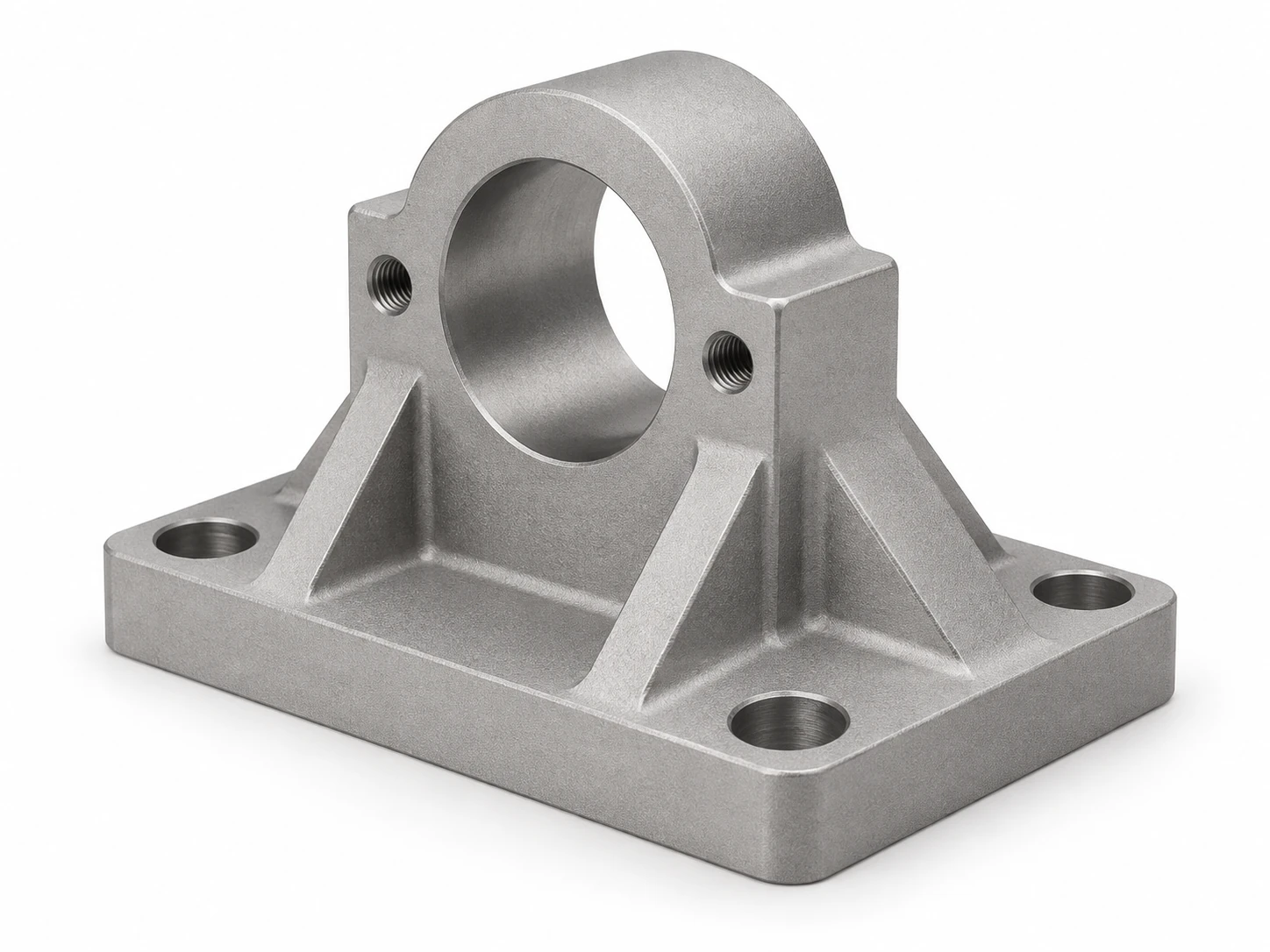 Bead blasted nickel alloy component with uniform matte metallic surface
