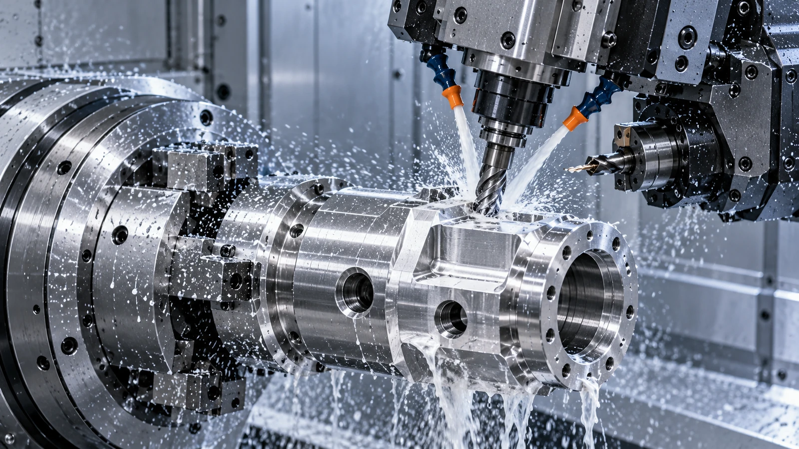 CNC mill-turn machining of a custom nickel alloy mechanical component